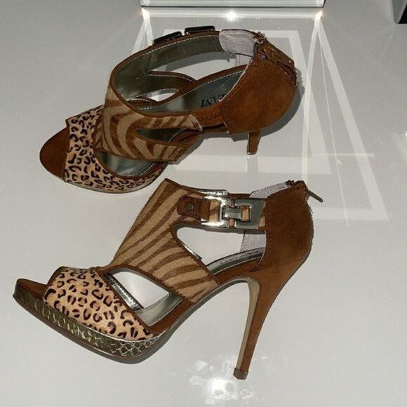 Alfani Animal Print Heels Size 5.5 - Picture 7 of 9